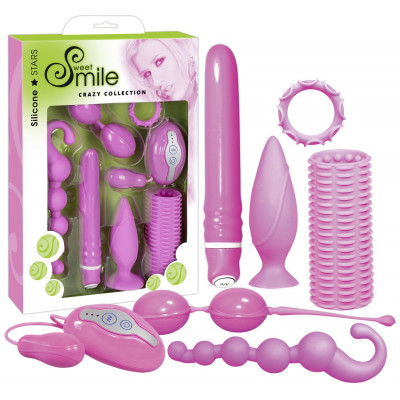 KIT DEL PIACERE 7 PEZZI SWEET SMILE "CRAZY PINK"