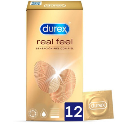 PROFILATTICI NO LATEX DUREX "REAL FEEL" - 12 PEZZI